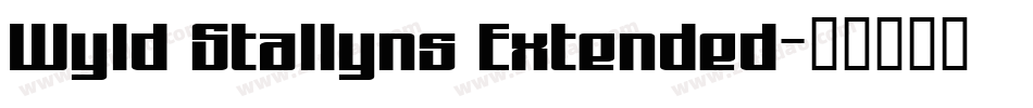 Wyld Stallyns Extended字体转换